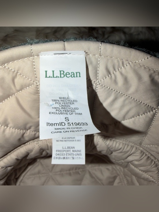 New L.L. Bean Reversible Sherpa & Quilted Puffer Bucket Hat Outdoor Weather S